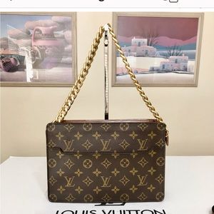 🌺LOUIS VUITTON Monogram Clutch/Crossbody Bag 💼